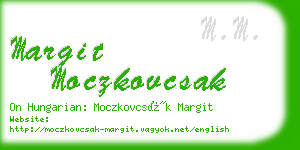 margit moczkovcsak business card